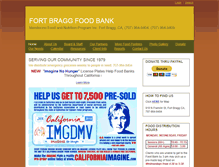Tablet Screenshot of fortbraggfoodbank.org